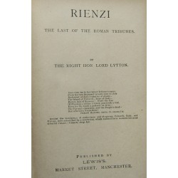 Rienzi. The Last of The...