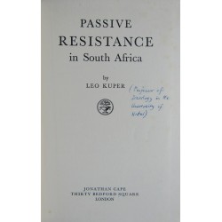 Passive Resistance in South...